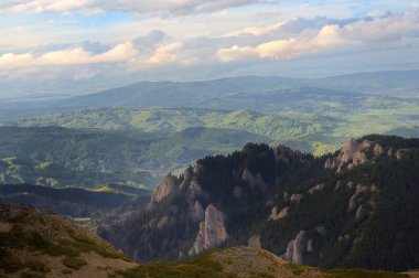 Bahar Manzara Dağları, Ciucas, Transilvanya, Romanya