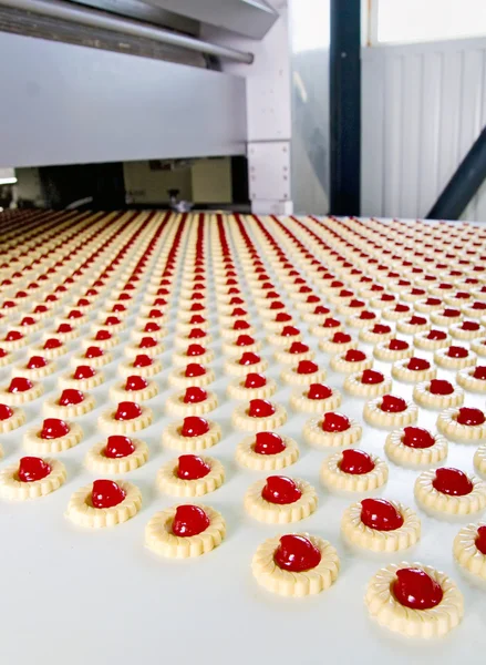 Production of biscuits — Stock Photo, Image