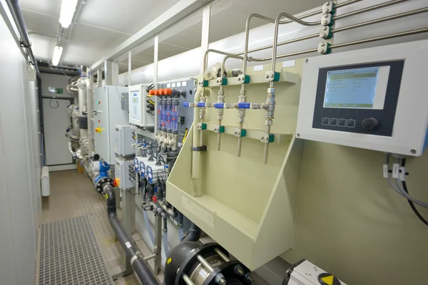 Water filters treatment inside of plant — Stock Photo, Image