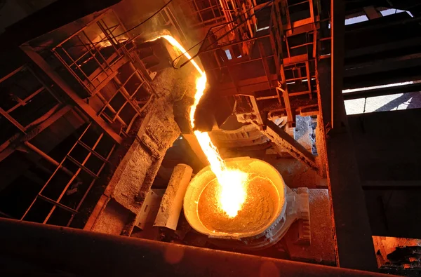 yüksek fırın gelen sıvı metal