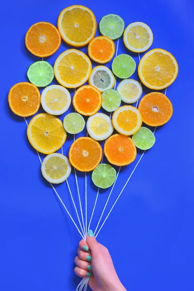 Abstract Citrus fruits  bouquet — Stock Photo, Image