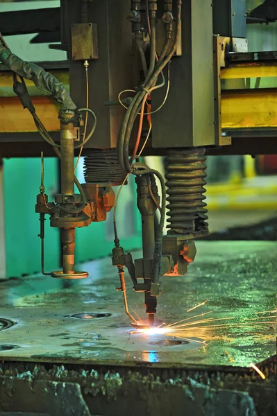 Industriële lasersnijden — Stockfoto