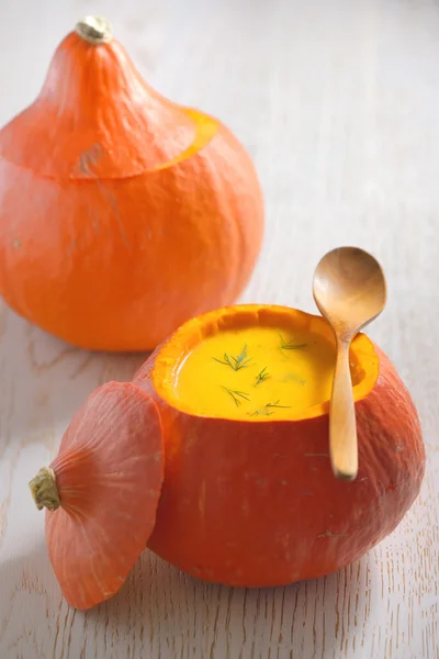 Soupe à la crème à la citrouille — Photo