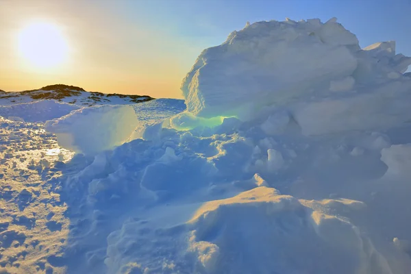 Grönlands Sonnenuntergang — Stockfoto