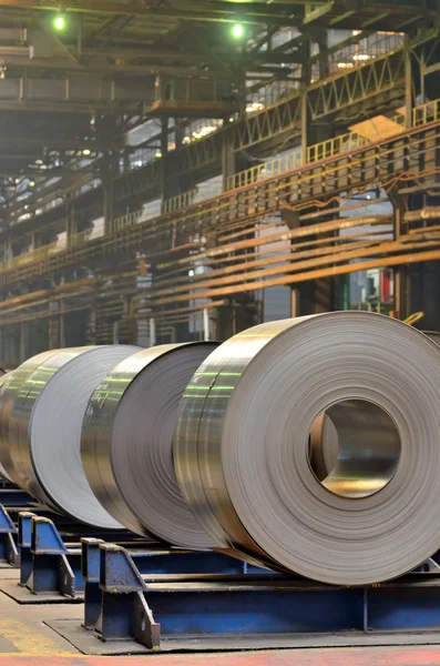 Cold rolled steel coils — Stock Photo, Image