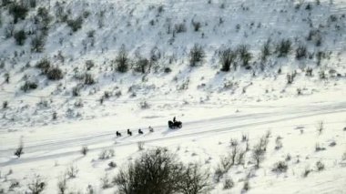 Kışın kızakla ve dörtlü bisikletle gezmek..