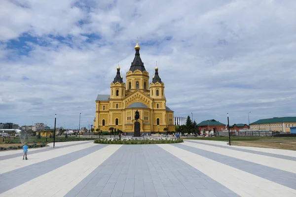 Nizhny Novgorod Rússia Seta 2021 Templo Alexander Nevsky Catedral Santo — Fotografia de Stock