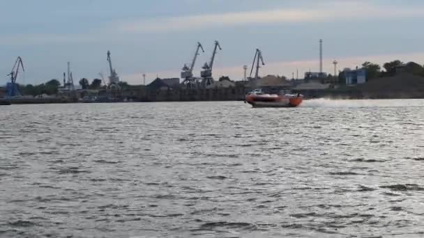Nizhny Novgorod Rusia Río Oka 2021 Barco Pasajeros Valdai Largo — Vídeos de Stock