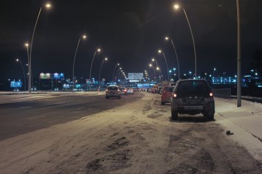 Pulkovo Havalimanı yolu.