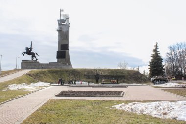 Sovyet askerleri Özgürlük Anıtı.