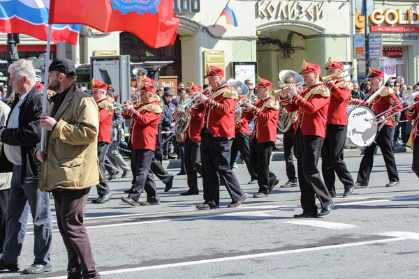Группа Brass на Первомае . — стоковое фото