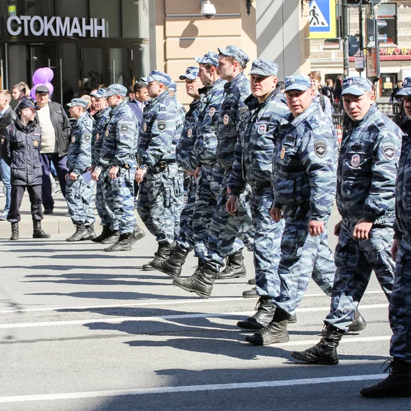 Die Linienkämpfer der Spezialdivisionen auf. — Stockfoto