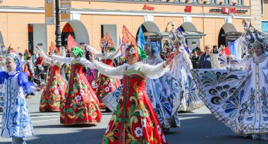 Folk Dance Ensemble at the festive demonstration.