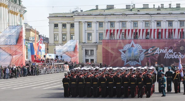 Побудувати військ до параду. — стокове фото