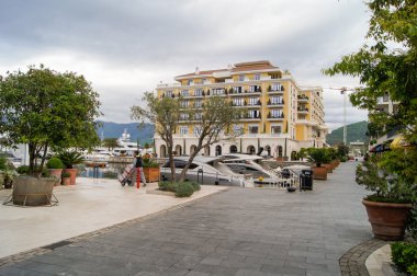 Manzara deniz şehir.