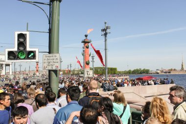 kalabalık şehir halkının.