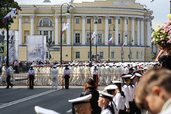 Parade on St. Isaac's Square. — Stock Photo, Image