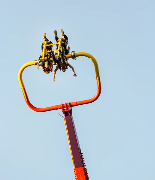 Whirling in the air people. — Stock Photo, Image