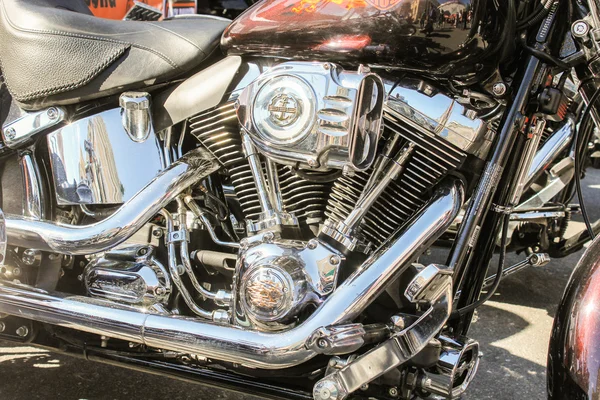 Motor de motocicleta brillante . —  Fotos de Stock