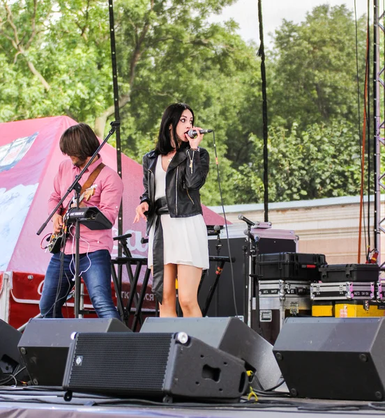 Chitarrista e cantante . — Foto Stock