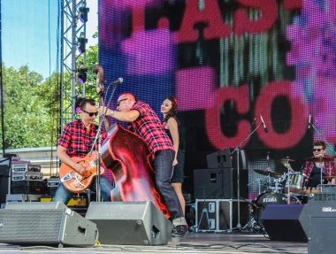 Festivalharley Davidson müzisyenler grubu.