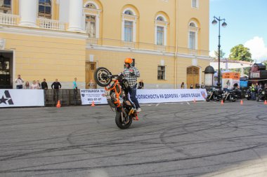 Stunt motosiklet Çekme Makinası.