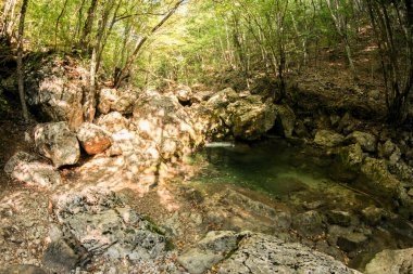 Ai-Peri Dağı 'ndaki Büyük Kırım Kanyonu.