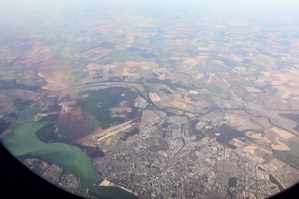 Vlucht Met Het Vliegtuig Vlucht Petersburg Simferopol — Stockfoto