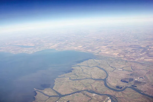 Vlucht Met Het Vliegtuig Vlucht Petersburg Simferopol — Stockfoto