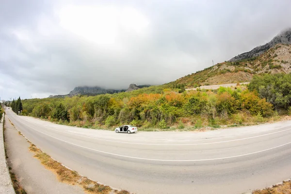 Los Tipos Autopista Costa Del Sur Crimea Yalta Sebastopol — Foto de Stock