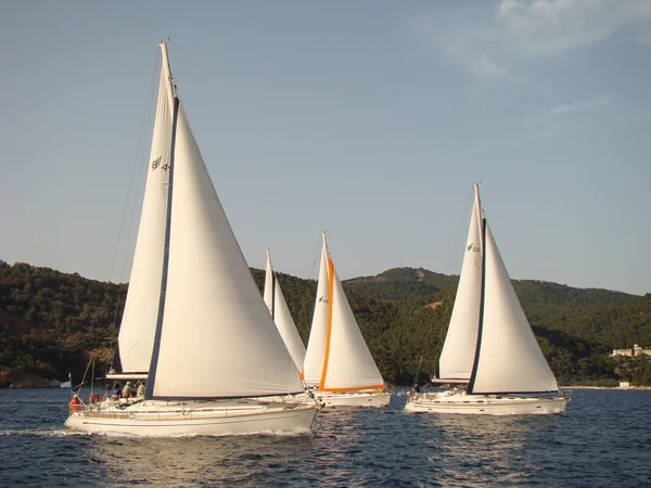 Quatro barcos — Fotografia de Stock