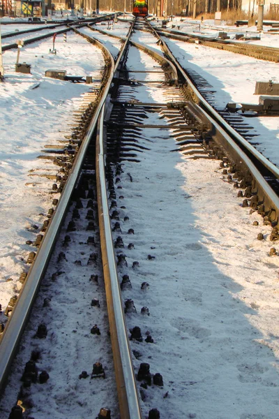 Räls/växlar — Stockfoto