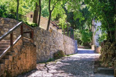 bir merdiven ile duvar