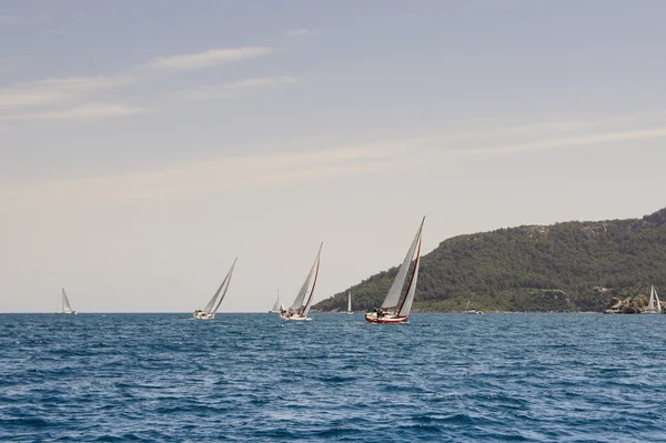 Three boats are not far apart — Stock Photo, Image