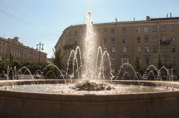 Fountain on Manezh Square. — Stock Photo, Image