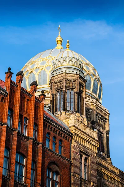 De nieuwe synagoge is de belangrijkste synagoge in Berlijn, Duitsland — Stockfoto