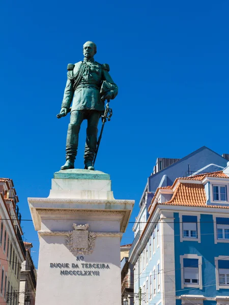 Cais doen Sodre uitzicht in Lissabon, Portugal — Stockfoto