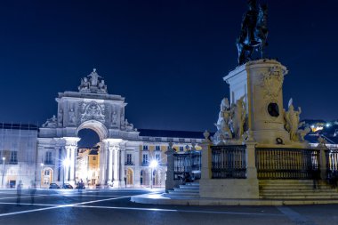 Praça yapmak Comercio (Commerce Square) Lizbon.