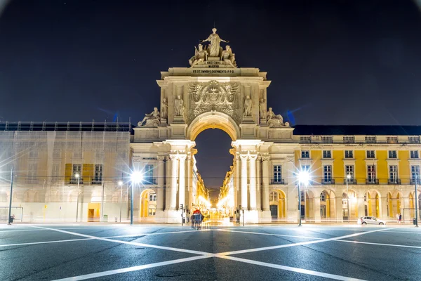 Praca Comercio v Lisabonu. — Stock fotografie