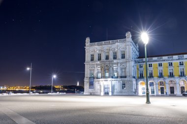 Praça yapmak Comercio (Commerce Square) Lizbon.