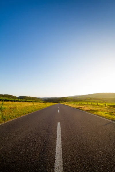 ülkede yol Toskana, İtalya