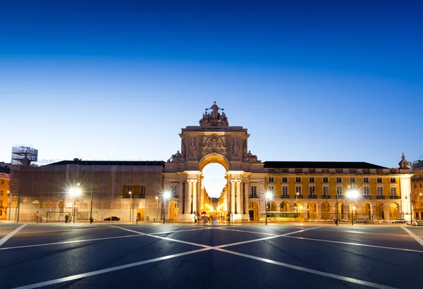 La Praca do Comercio a Lisbona . — Foto Stock