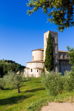 Sant'Antimo Abbey Crete Senesi, İtalya