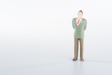 Minyatür insanlar işadamı beyaz arka plan üzerinde