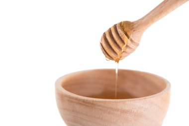 ahşap bal ayı tatlım kase