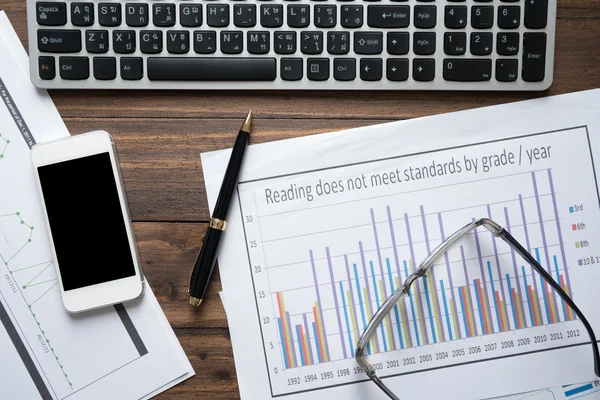 Office accessory on table , working place — Stock Photo, Image