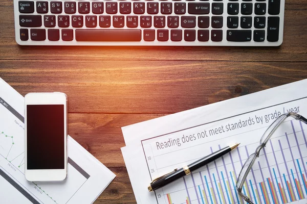 Office accessory on table , working place — Stock Photo, Image