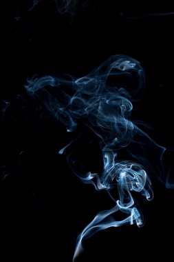 Siyah Arkaplanda Soyut Duman
