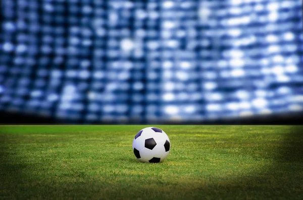 Soccer ball on the field — Stock Photo, Image