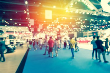 arka plan için insanlarla soyut bulanık olay